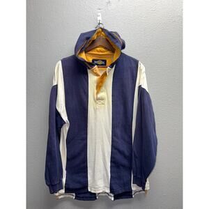 Vintage Extreme Control Hoodie Long Sleeve Hip Hop Blue White Oversized Small